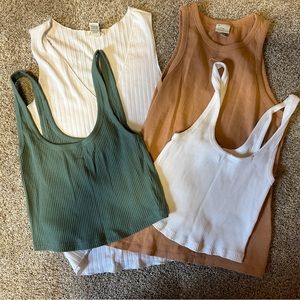 ⭐️BOGO50⭐️ Ribbed Tank 4-pk Bundle